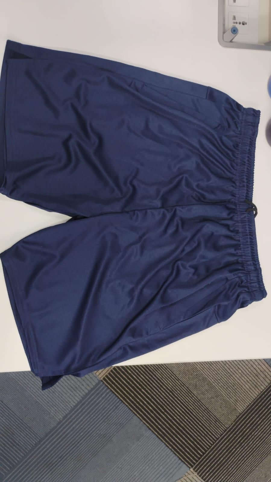 Men's Casual & Stylish Sports Shorts (Combo of NavyBlue & Grey)