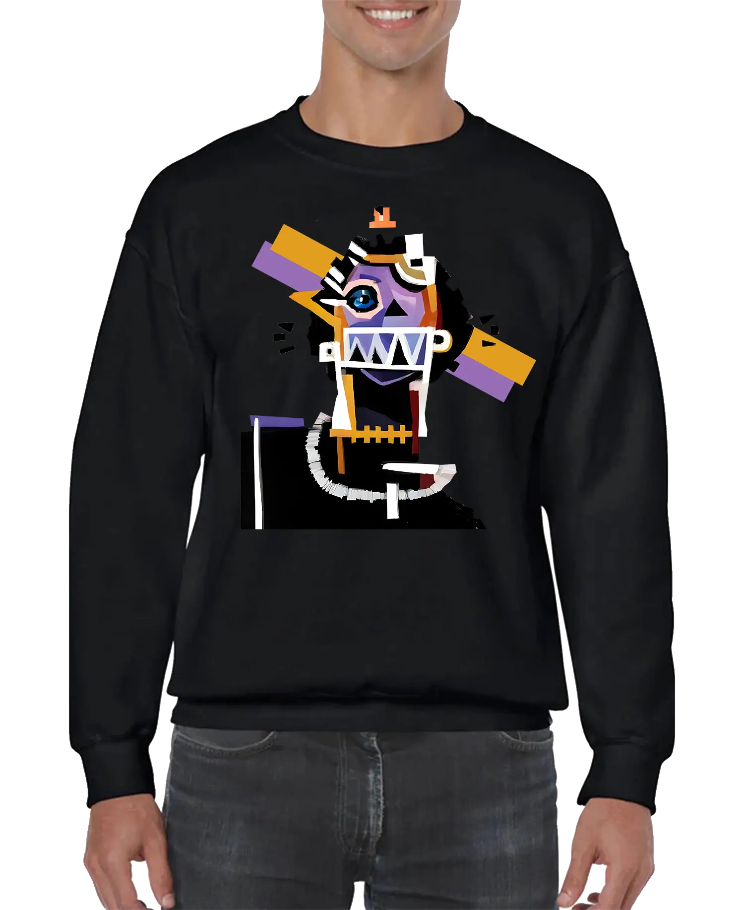 Neocubism Artwork Men’s Sweatshirt