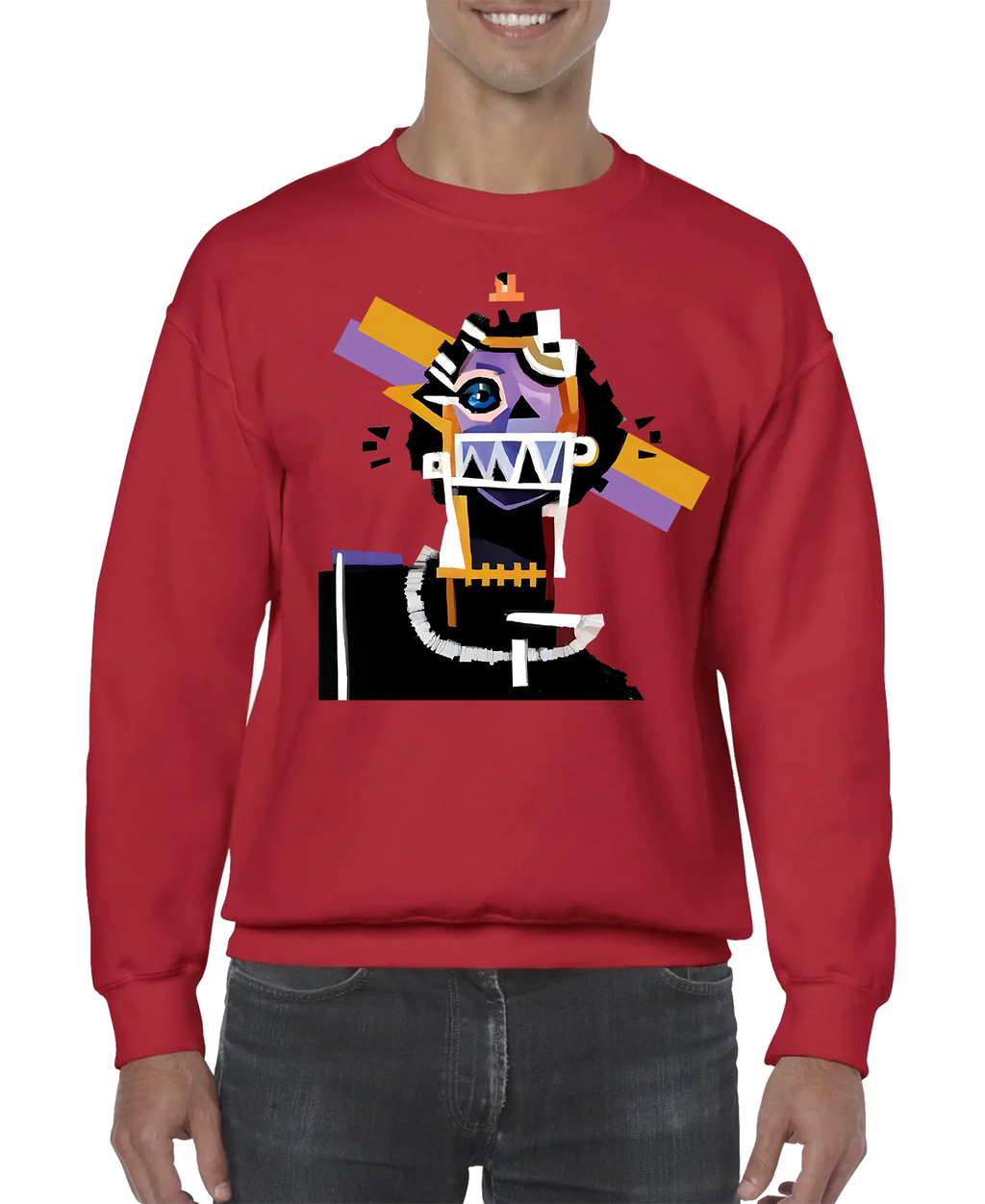 Neocubism Artwork Men’s Sweatshirt