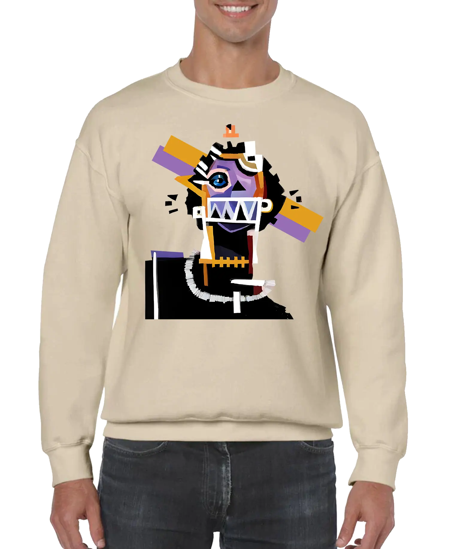 Neocubism Artwork Men’s Sweatshirt