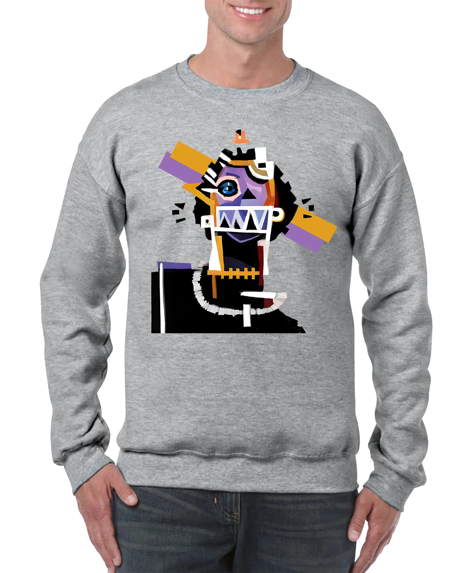 Neocubism Artwork Men’s Sweatshirt