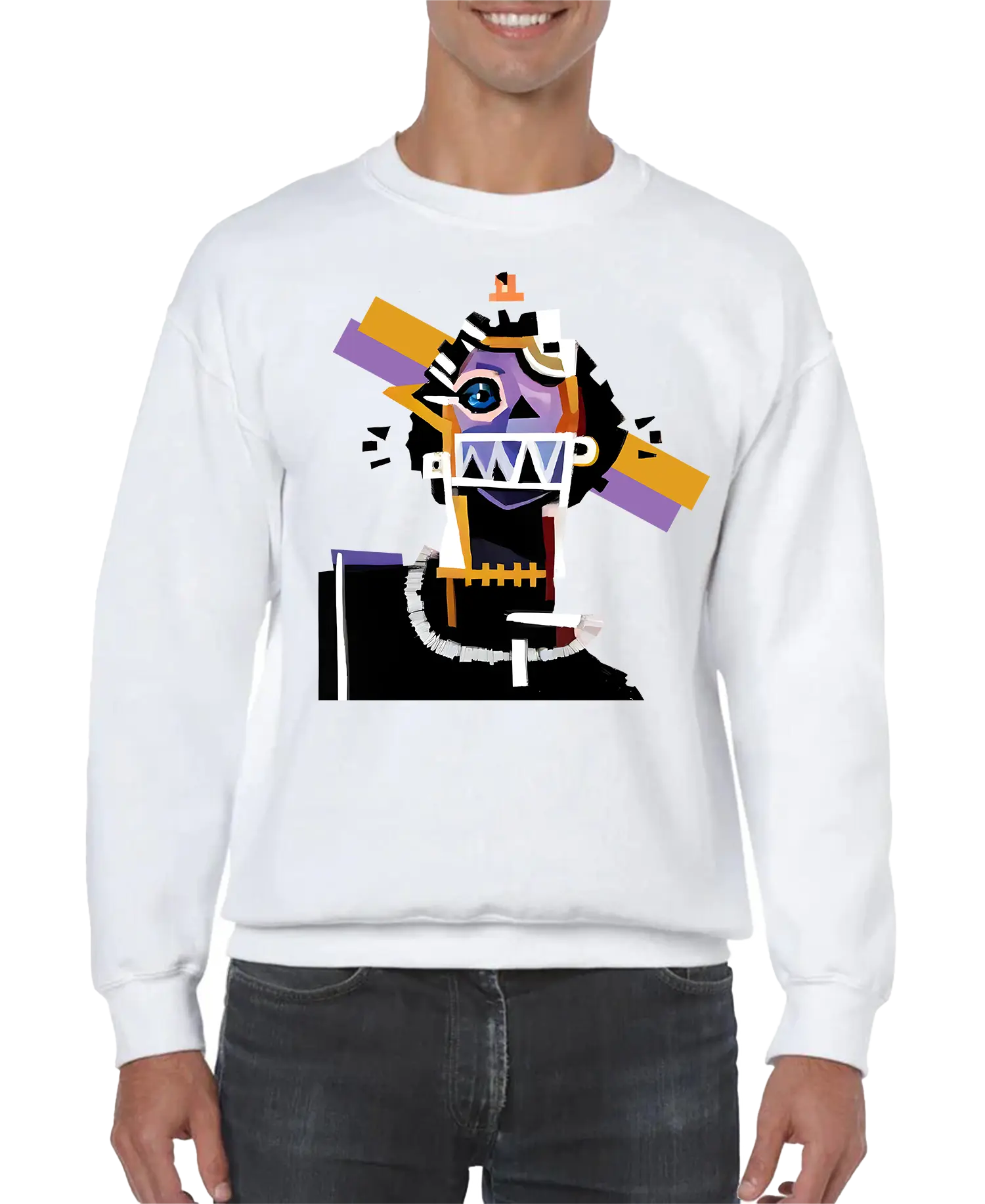 Neocubism Artwork Men’s Sweatshirt